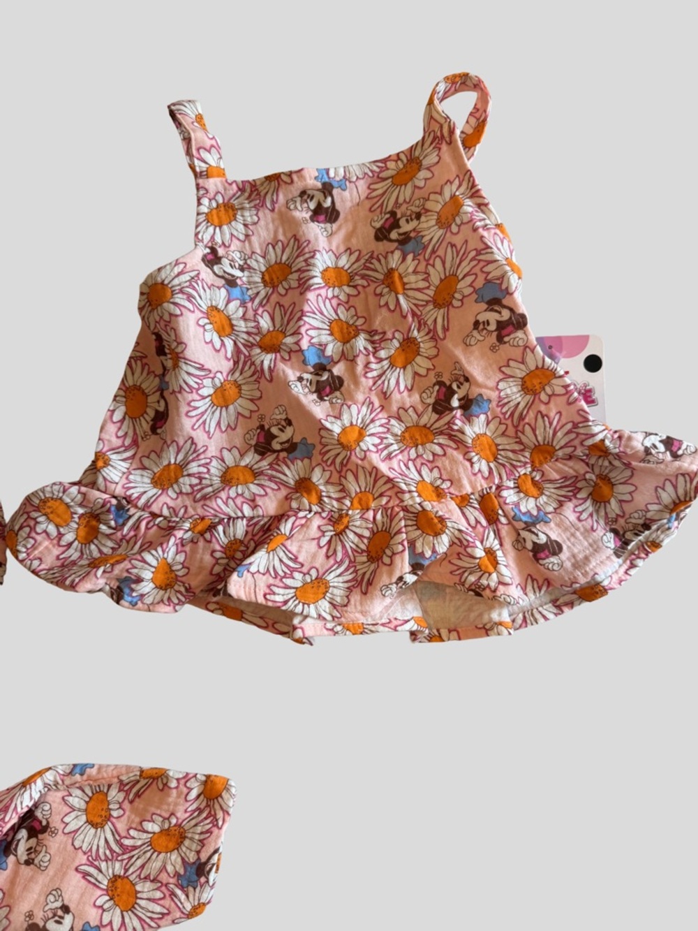Disney Pink Daisy Minnie Ruffle Tank and Wide-Leg boho Set (B) - Picture 8 of 8